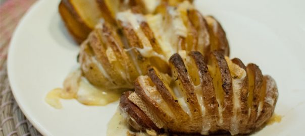 Patatas al horno hasselbeck