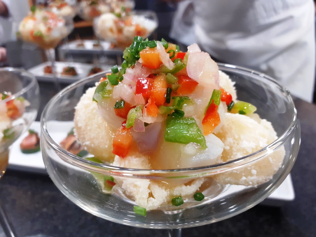 Ensalada de galets con permesano