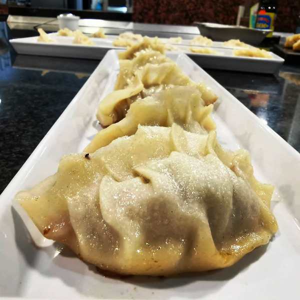 Gyozas de sepia