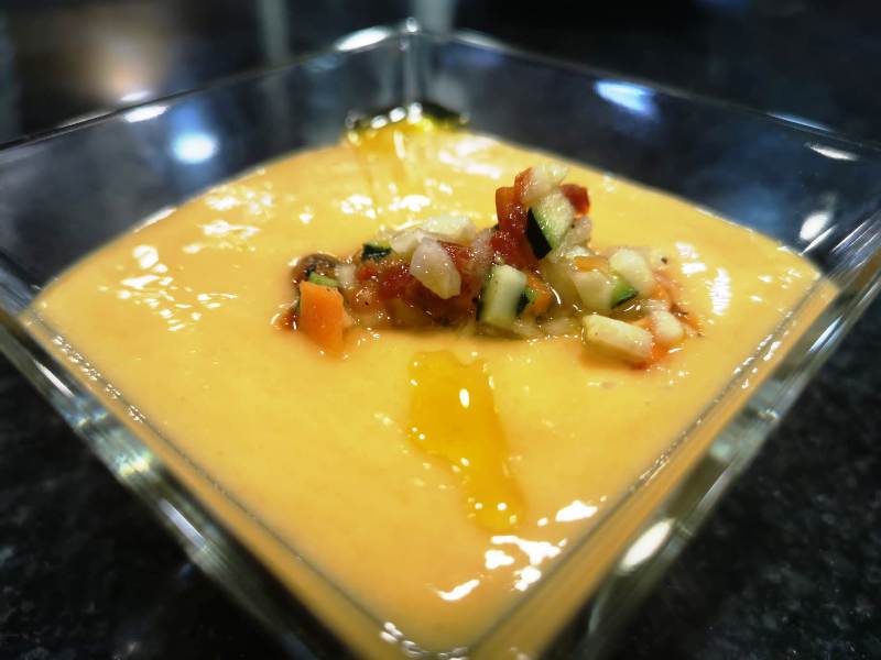 Gazpacho de mango