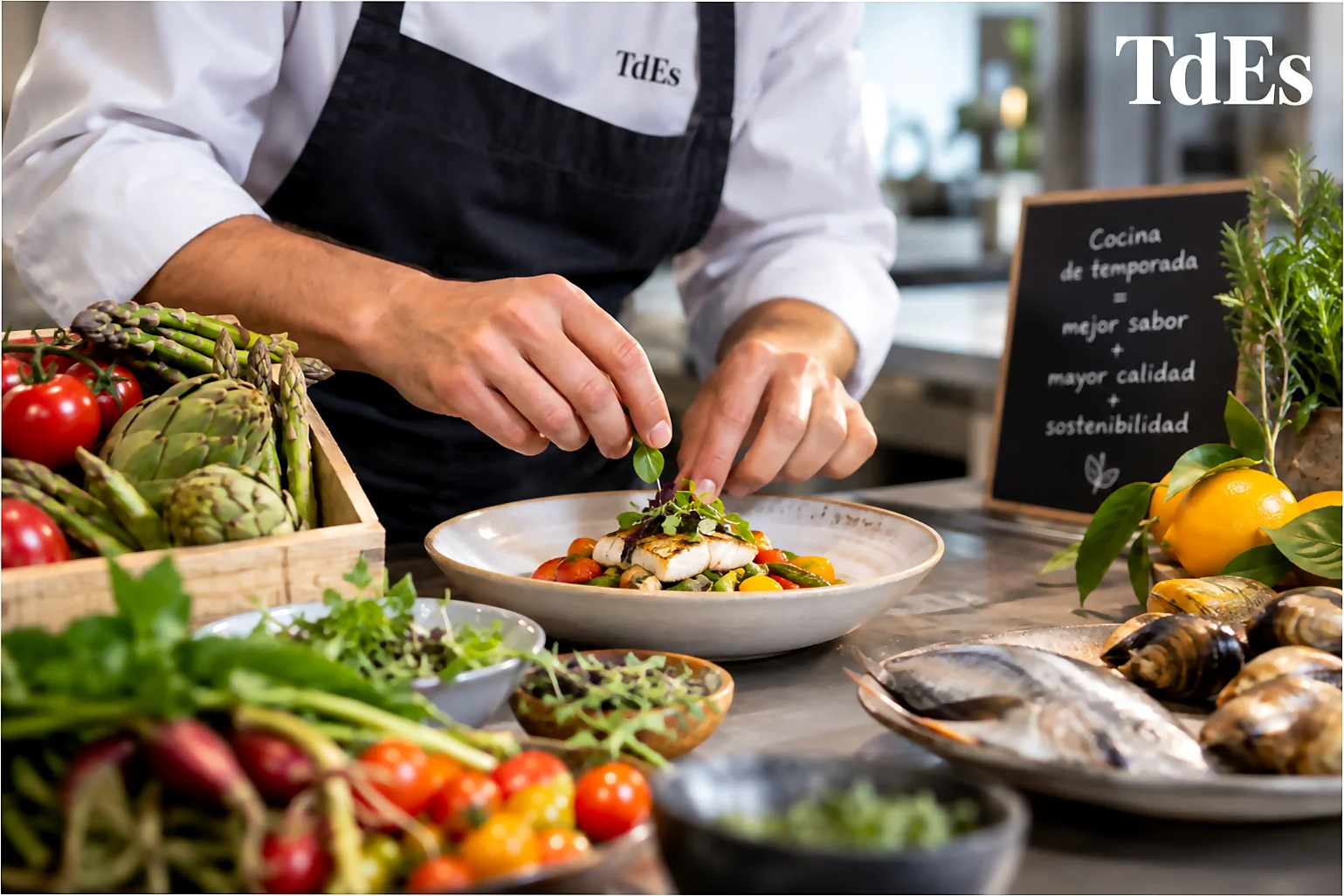 Cocinar con productos de temporada en TdEs Barcelona