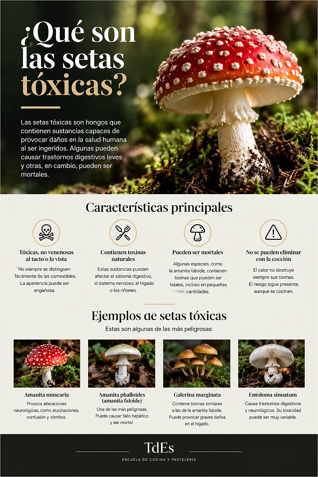 Qué son las setas tóxicas
