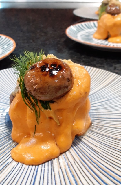 Pastel de champiñones