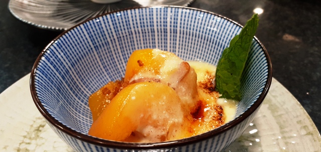 Melocotones al jengibre