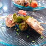 Receta de brocheta de solomillo con pimientos