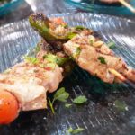 Receta de brocheta de solomillo con pimientos