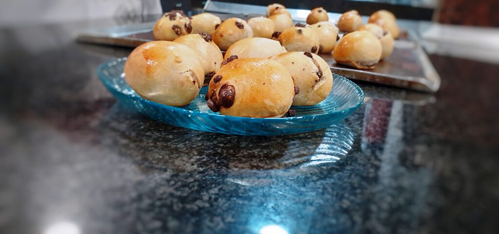 Receta de bollos de chocolate