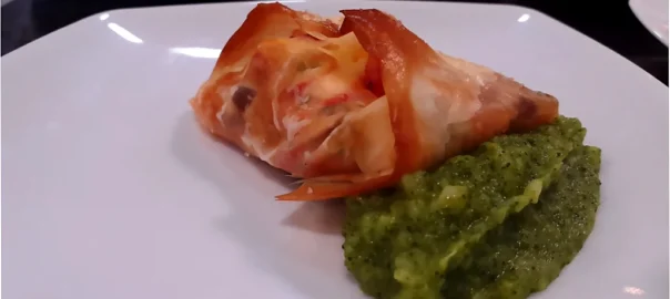 Crujiente de queso fresco