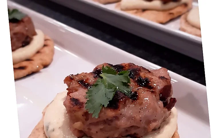 Receta de hamburguesa de pollo con garbanzos