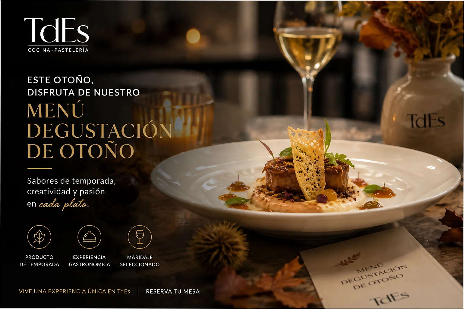 Disfruta de nuestro menú degustación de otoño