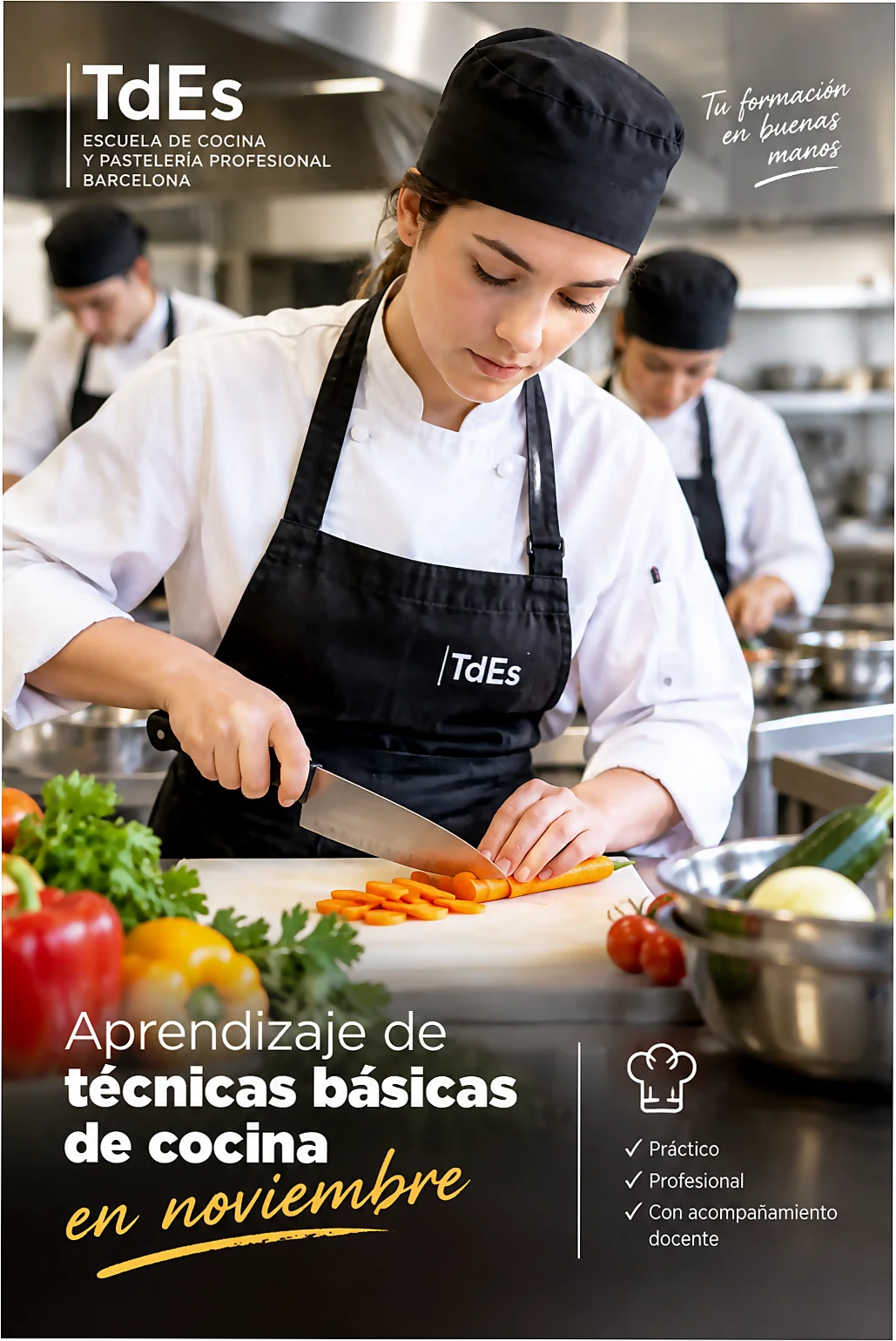 Aprendizaje de técnicas básicas de cocina