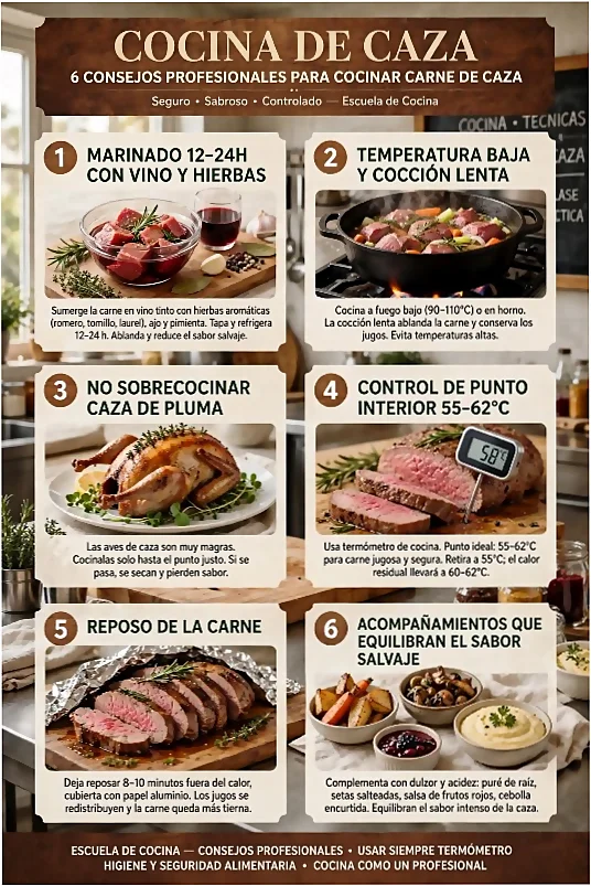 Aprende a cocinar carne de caza en TdEs Barcelona
