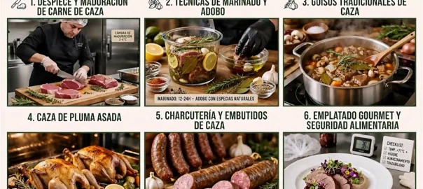 Que se aprende en un curso de cocina de caza