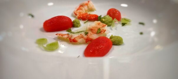 Receta de ceviche de tomate y gambas