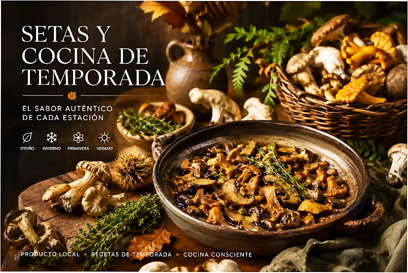 Setas y productos de temporada en los cursos para principinates de TdEs