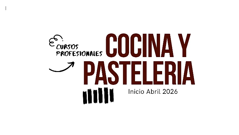 Anuncio cursos de cocina y pastelería en abril. TdEs imparte cursos profesionales de Hostelería
