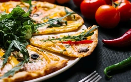 Pizza de verduras. Cursos de cocina flexitariana