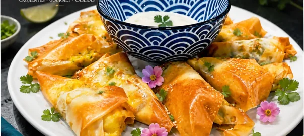 Recetas de briouates de pollo al curri. Cursos para aficionados