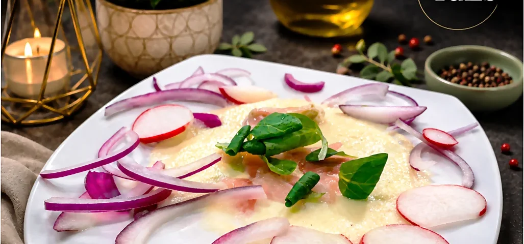 Ensalada de lubina con manzana ácida. Aprende a cocinar