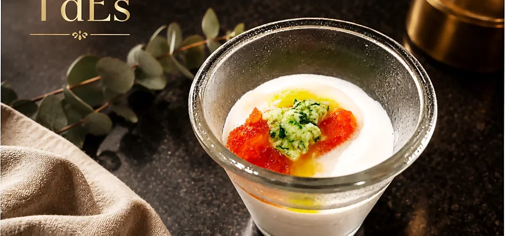 Mousse de queso fresco con tomate. Cursos en TdEs