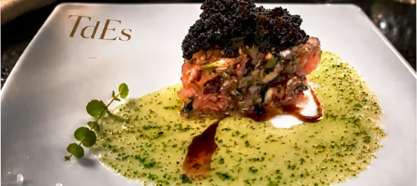 Tartar de brevas y sardinas. Cursos de cocina para adultos