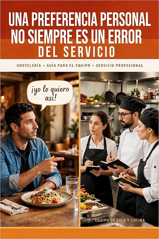 Los gustos personales no son errores de cocina