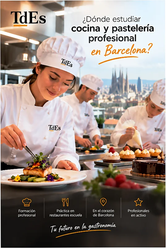 Dónde estudiar cocina y pastelería profesional en Barcelona